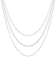 Elli Halskette Damen Layer Look Basic Trend Blogger in 925 Sterling Silb