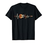 Geschenk für Gitarrenspieler Herzschlag Gitarre T-S