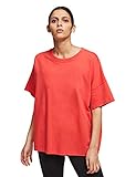 KARL LAGERFELD Womens Relaxed Fit T-Shirt, Tangerine, L