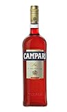 Campari Bitter Aperitif – Italienische Aperitif-Legende in 1 l Flasche – Für erfrischende, fruchtig bittere Cocktail Klassiker wie Negroni, Campari Amalfi, Campari Spritz und Campari Soda – 1,0