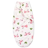 Baby Sleep Bag, das Original für Neugeborene, weiche Baumwolle Rich Stoff Baby Swaddle Wrap Pack Neugeborene Decke Rosa Pony