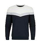 TUONROAD Arbeitspullover Herren Sport Sweatshirt Blau Crewneck Hoodie Pullover Herbst Winter Casual Langarm Sweater Shirts XXL