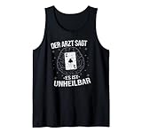 Skat Kartenspiel Arzt Unheilbar Spruch für Skatspieler Tank Top