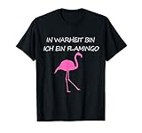 Lustiges Flamingo Kostüm T-Shirt für Karneval und Fasching