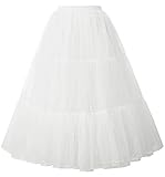 GRACE KARIN 50s Vintage Petticoat Abendkleid Brautkleid Fasching Fastnacht Kostüme Reifrock Reifrock langpetticoat Unterrock