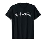 Wandern Herzschlag Berge Heartbeat T-Shirts für Bergsteig