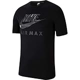 Nike Air Max kurzärmliges Herren-T-Shirt Gr. L, Schw