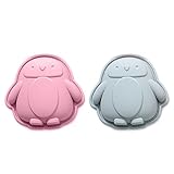Tierform Cupcake Backform, Schokoladenfondant Silikonform, Silikon Pinguin Backform, 3D Silikonform, Perfekt für Herstellung Kuchen, Mousse, Gelee, Schokolade, Pudding, Obstkuchen und Eiswü