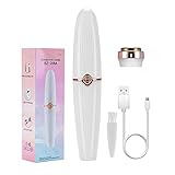 Wiederaufladbarer Augenbrauen trimmer & Bikini trimmer für Frauen, 2-in-1-Augenbrauenrasierer und schmerzfreier Augenbrauen epilierer, Augenbrauen-Lippen-Nase-Körper-Gesichtshaarentferner für F