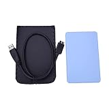 JUSTQIJUN 2,5-Zoll-Notebook. HDD Fall USB 3.0. Zu HD-Box. HDD Festplatte Externe Gehäusebox-Unterstützung 2 TB. for USB Kabel (Color : Blue)
