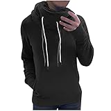 XUNN Damen Langarm Sweatshirt Kordelzug Hoodie Rollkragenpulli Einfarbiges Sweatshirt Hoodies Sweatshirts Langarm Casual Pullover Kleidung mit T