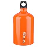 Outdoor-Brennstoff-Lagerflasche, 1000 ML Heizöl-Behälter Brennstoff-Flasche Tragbare Öl-Lagerung Notfall-Benzin-Aufbewahrungsdose Tragbare Brennstoff-Flasche für Camping Wandern Picknick Backpacking