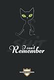 I can't remember: Log Book Password managers with numbered pages, Personal username and Password Keeper, Internet Password Organizer,