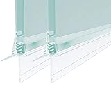2 Stück Duschdichtung,Ersatzdichtung Für glasdicke 4mm 5mm 6mm Duschtür Dichtung Duschkabine Wasserabweiser einstellbare Spritzschutz Bad Dusche 1000