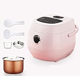 Reiskocher & Dampfer 12L 12L Kleine Kapazität 5-Lagen-Aluminiumlegierungs-Non-Stick-Liner for Familienwohnheim for 1~3 Personen Rice Cooker (Color : Pink)