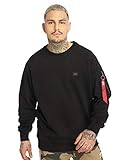 ALPHA INDUSTRIES Mens 15832003-black-2 XL Sweatshirt, Black, 2