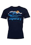 Superdry Mens CL Outdoors Tee T-Shirt, Pilot Mid Blue Grit, X-Larg