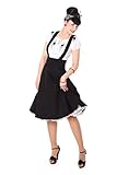 SugarShock Damen Petticoat Rock Valentina, Größe:XL (42-44), Farbe:Schw