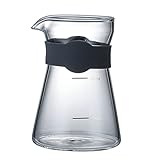 Sharplace Sieb Trichter Kaffeekanne Trichter Tropf mit Holzhalter Mehrfarbig Bequem zu verwenden für Western Restaurant Tea Shop Kaffeemaschine Teenager - Transparenter Top
