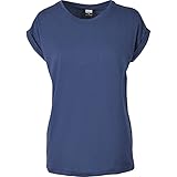 Urban Classics Damen Ladies Extended Shoulder Tee T-Shirt, Darkblue, XXL