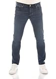 JACK & JONES Herren Jeans JJIGLENN Jeanshose Hose Slim Fit Stretch Denim Pant Blau Schwarz w28 w29 w30 w31 w32 w33 w34 w36 w38, Farbe:Blue Denim/Blue 612 (12189886), Größe:38W / 36L