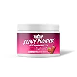 GymQueen Flavy Powder 200g, Geschmackspulver Erdbeer-Joghurt-Schoko Aroma, nur 11 kcal pro Pulver Portion, Kalorienarm, Chunky Flavour Powder zum Süßen, Backen und Verfeinern von Leb