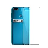 Vaxson 2 Stück Rückseite Schutzfolie, kompatibel mit MOTOROLA MOTO E6 PLAY, Backcover Skin TPU Folie Haut [nicht Panzerglas Displayschutzfolie ] N