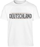 Deutschland Adler Germany Sport Fußball Fanartikel Kinder und Teenager T-Shirt 164 Weiß