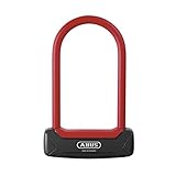 ABUS Bügelschloss Granit Plus 640/135HB150 - Extra leichtes Fahrradschloss mit Rundbügel - 150 mm Bügelhöhe - ABUS-Sicherheitslevel 12 - Schwarz/R