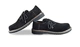 Traditional Suede Haferlschuh in 7 Different Sizes & 3 Men's Costume Shoes (41 EU, Schwarz)