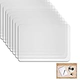 KINRIKA Kunststoff Platzdeckchen,Tischset Transparent abwaschbar,rutschfest Abwaschbar Tischsets 40 * 30cm(8 Pack)