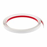 Fensterleiste Flachprofil PVC mit Lippe selbstklebend 20mm breit 10m lang Abdeck