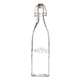 Kilner Vintage Flasche mit Bügelverschluss, glas, durchsichtig, quadratisch, 1