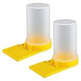 Hemoton 2PCS Bienen Wasser Feeder Bienen Eingang Feeder Flüssigkeit Fütterungsanlage Wasserspender Kunststoff Imkereibedarf Imkerei Imker Ausrüstung Zubehö