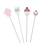 Kuchentester Nadel, VOSSOT 4 Stück Kuchen Prüfer Nadeln, Edelstahl Wiederverwendbare Praktische Kuchen Prüfer Spieß Nadeln, für Küchen Hause Bäckerei Muffin Cupcake Backen Kochen Brot Werkzeug