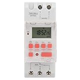 Raguso Timer-Steuerung, programmierbarer Timer-Schalter DC 24V 30A 12/24 Stunden LCD-Zeitrelais LED-Anzeige für Neonschilder für Warmwasserb