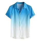 NANSAN T-Shirt für Herren, T-Shirt für Herren, T-Shirt, Herren-T-Shirt, kurzärmelig, Poloshirts, Pullover für Herren, Sweatshirt, blau, M