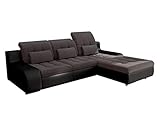 Ecksofa Bravero, Eckcouch mit Bettkasten und Schlaffunktion, Moderne Schlafsofa Polsterecke, Elegante L-Form Couch Couchgarnitur, Bettsofa, Wohnlandschaft (Ecksofa Rechts - 2R-LC, Soft 06 + Inari 28)