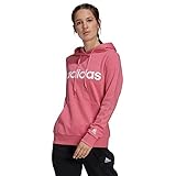 adidas Damen W Lin Ft HD Sweatshirt, Tonne/Weiß, XL