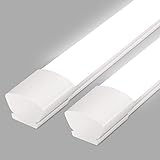 2 er LED Feuchtraumleuchte 120cm Reihenschaltung, Flimmerfrei IP65 Wasserdichte Feuchtraum LED Als Bürodeckenleuchte, Werkstattleuchte, Wannenleuchte, Kellerleuchte, Garagelampe, 4000