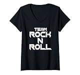 Damen Team Rock n Roll Rock n Roll T-Shirt mit V