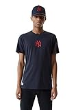 New Era MLB Baseball Bat T-Shirt Herren NY Yankees Dunkelblau, Größe:L