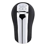 QIQIBAIHUO 5 Geschwindigkeitsauto-Gang-Stick-Schaltknaufkopf Pu. Leder +. PVC Kunststoff fit for Toyota Corolla / Rav4 / Verso/AVENSIS/Yaris/VITZ Black