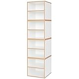 Novigami Easy Deal | Regalsystem Quube | 4er Kommode | Mit Fach | Weiß | Modul-System Beistelltisch Lowboard Bücherregal Sitzhock