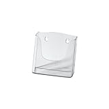 SIGEL LH116 Wand-Prospekthalter für DIN A5, aus Acryl, transparent - weitere Größ