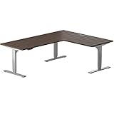 Progressiver Schreibtisch L-förmiger Stehschreibtisch 198,1 x 152,4 cm, Eck-Standschreibtisch, höhenverstellbar, Sitzständer, Heimbüro, Schreibtisch elektrisch – Eck-Ry