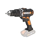 WORX WX372.9 Akku Schlagbohrschrauber 20V - 50Nm, 2-Gang-Getriebe & LED-Licht - zum Schrauben, Bohren & Schlagbohren – mit Doppelbit, ohne Akku & Ladeg