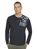 TOM TAILOR Herren 1027461 Longsleeve T-Shirt, 10668 - Sky Captain Blue, L