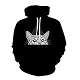 Pullover Herren Frühling Herbst Urban Jugend Lose Atmungsaktiv Herren Jacke Modern Persönlichkeit Mode Tierisch 3D Druck Longsleeve Mit Kapuze Herren Sweatshirt TD-12 6XL