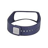 Correa de Reloj de Pulsera de RepuSesto Para Silikonband Sport Armband Samsung Galaxy Gear Fit R350 (Color : Navy Blue)